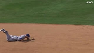 NYM@LAD: Campbell robs Ramirez with diving grab