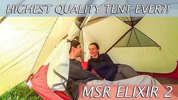 MSR ELIXIR 2-PERSON BACKPACKING TENT First Impressions Review|Highest quality affordable tent ever?!