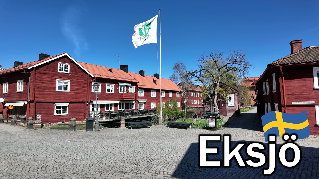 Sweden, walking tour of Eksjö, the wooden city!