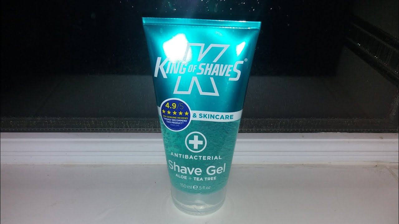 King Of Shaves gel shaving review, antibacterial YouTube