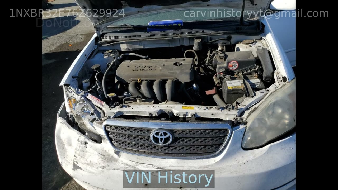 2006 TOYOTA COROLLA 1NXBR32E76Z629924