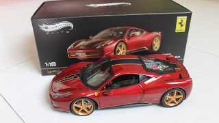 Just received from the mail! this is an unboxing video of 1:18
hotwheels elite ferrari 458 italia china edition that i bought on
ebay, hope you enjoy! so...