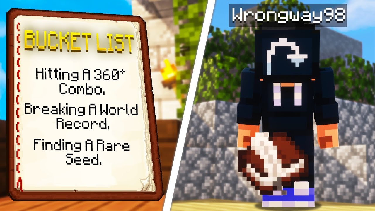 I Created A Minecraft Bucket List YouTube