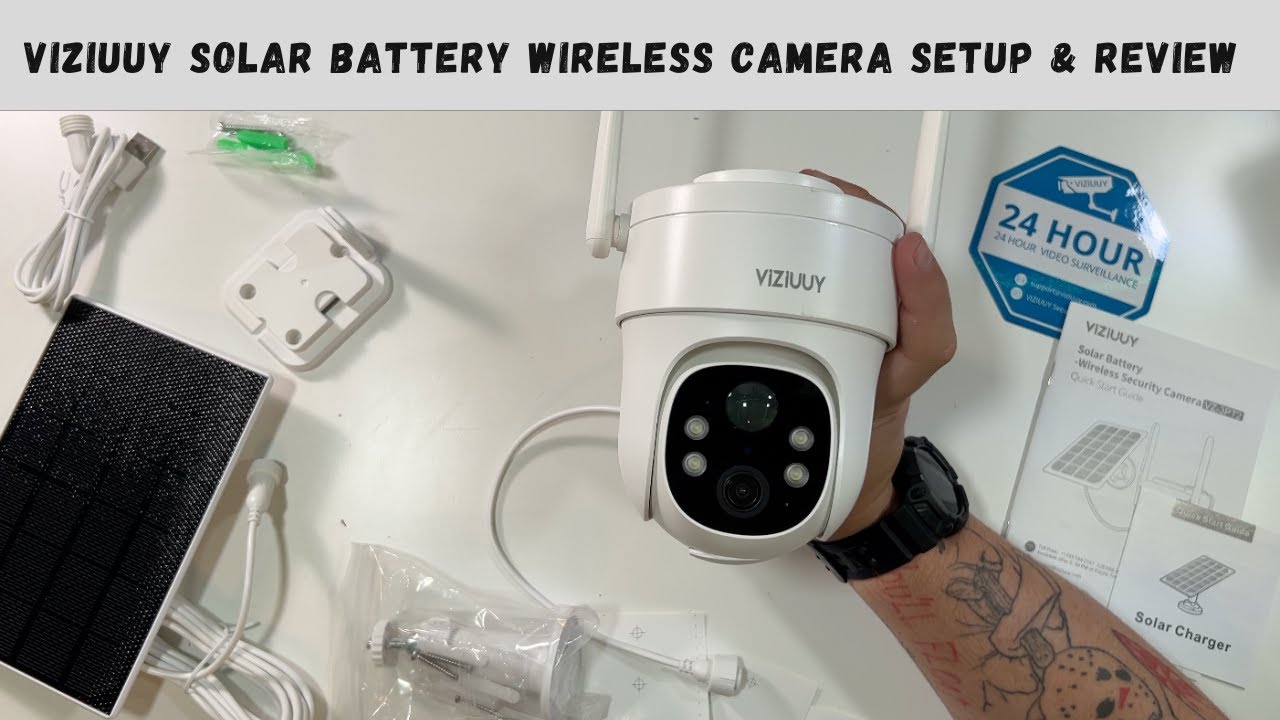 Viziuuy Solar Battery Wireless Camera Setup & Review