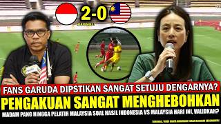 🔥ABSOLUTELY TOP-TIER~Madam Pang's HONEST Statement Regarding Indonesia U-20 vs Malaysia U-20 Resu...