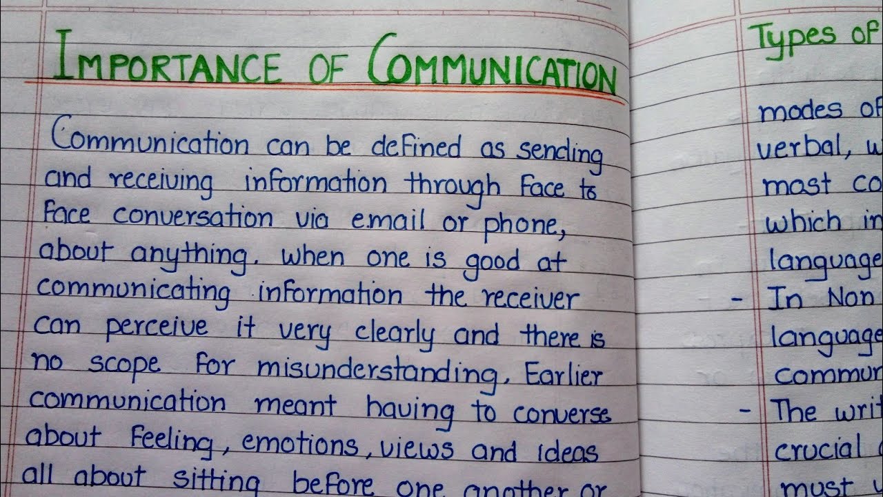 200 essay about communication