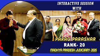 Parag Parashar | MPJS 2025 - Rank 20 | Success Story &amp; Strategy #rahulsir #motivation #judiciary