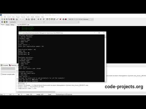 Student Management In C++ With Source Code | Source Code & Projects