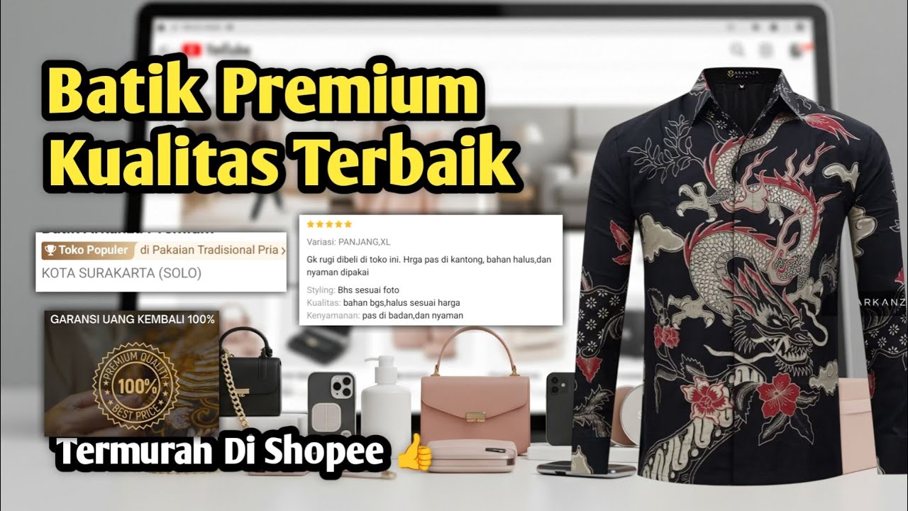 Rekomendasi Batik Murah Berkualitas Premium Terbaik | Review Baju Batik Pria Di Shopee