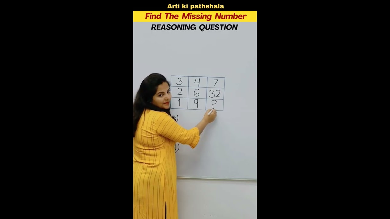  Can You Solve This Missing Number Puzzle Reasoning Questions Comptitiveexam Shorts Shortsfeed