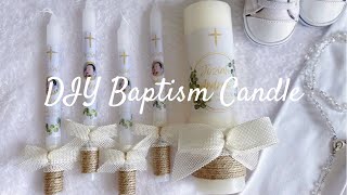 DIY Baptism Candle