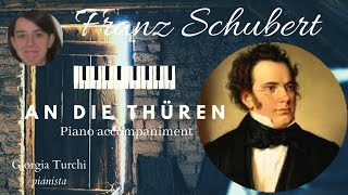 Franz Schubert: AN DIE THÜREN D478 (Goethe) - Piano accompaniment (Karaoke + score) op 12 no 3