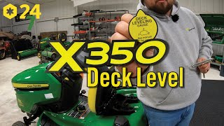 How to Level John Deere X350 Mower Deck Thumbnail