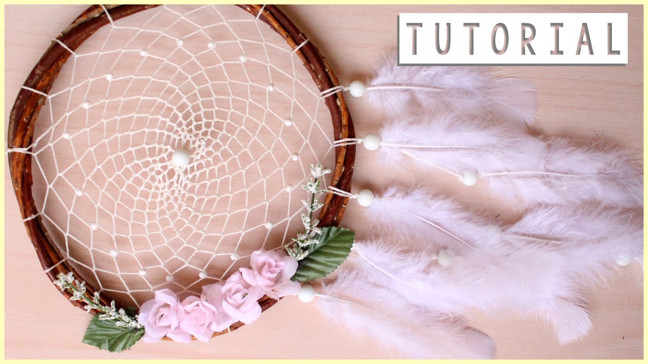 ATRAPASUEÑOS paso a paso con ARO de MIMBRE🌙DIY DREAMCATCHER