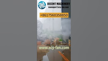 What features make spray cannons efficient in odor control? #dustsuppression #fogcannon