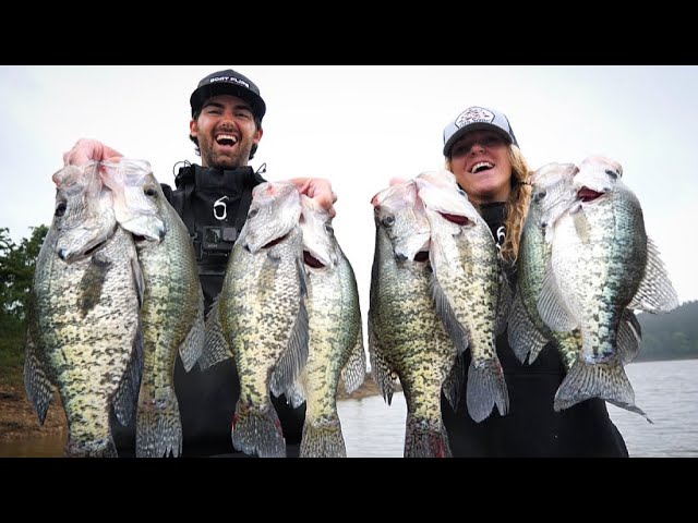 2 HOURS of SPRING CRAPPIE Catch and Cooks! (BIG SLABS!) 