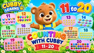 Learn Numbers 11–20 with Cubby 🐻🔢 | Counting for Kids | Cubby Learns
