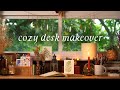 Creating a cozy  whimsical art studio desk  cottagecore desk makeover  tour