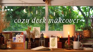 Creating a Cozy & Whimsical Art Studio Desk 🕯️🌿🌙 Cottagecore Desk Makeover & Tour