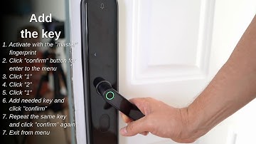 Xiaomi Mijia Aqara S2 Door lock Setup instruction in English
