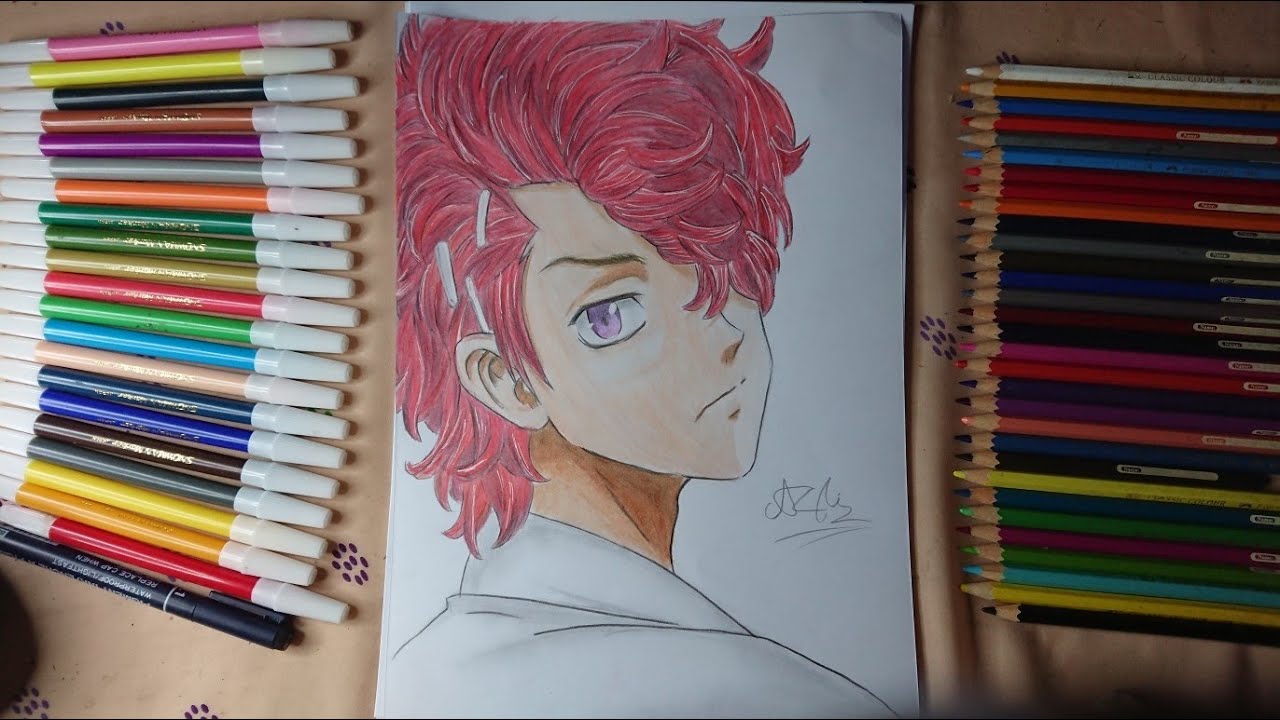 Atsushi Sendo, tokyo revengers, art, akkun, drawing, fanart, anime