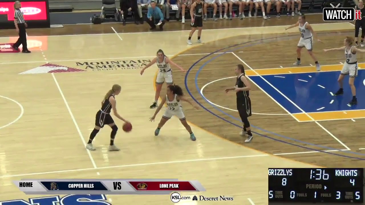 6A Girls Basketball Lone Peak vs Copper Hills High School UHSAA 2019