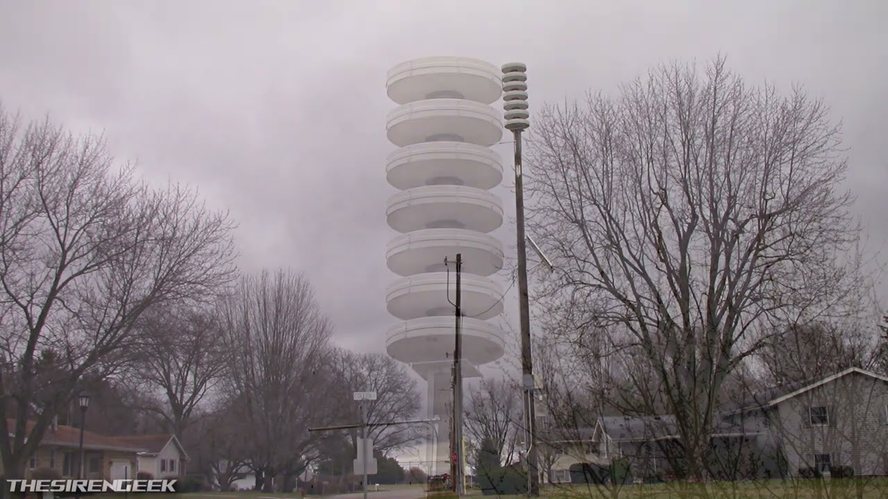 FS Modulator 6024B Tornado Siren Test - Voice X2 & Alert - Princeton, IL