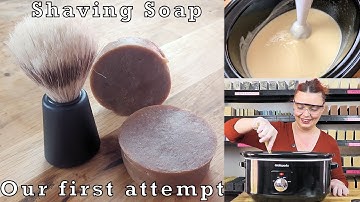 We tried to make a dual lye, hot process shaving soap for the first time ever! This is how we did it
