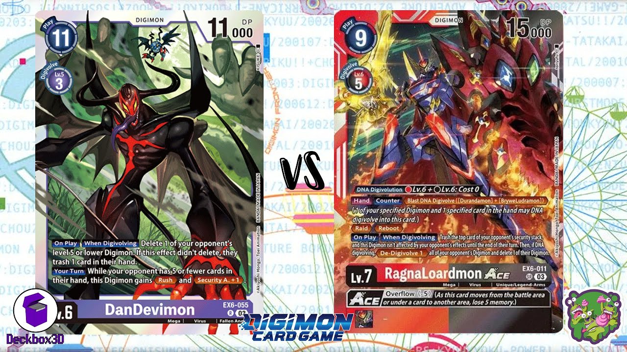 DIGIMON TCG: DanDevimon (Purple) vs RagnaLoardmon (Black/Red