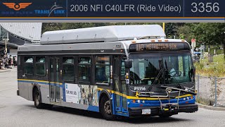 [HD] TransLink 2006 NFI C40LFR /3356/ route 110 (Ride Video)