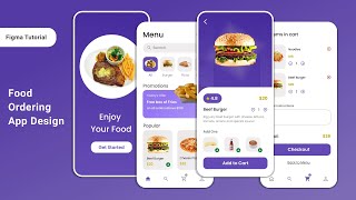 Food App Design in Figma | Figma Tutorial | UX/UI screenshot 4