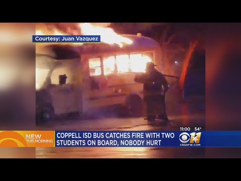Coppell ISD Bus Catches Fire, No Injuries To Students Or Driver