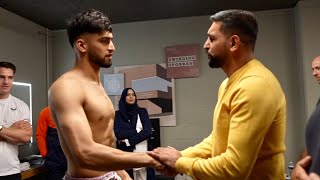 Amir Khan ADVICE to Adam Azim MOMENTS BEFORE HIS RING WALK | VALUABLE ADVICE GIVEN