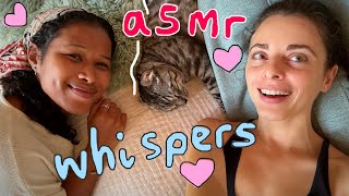 Asmr but i have a cat & a friend (safe space)