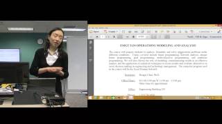 Operations Research/Operations Modeling and Analysis (Week 1 P1)