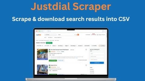 How to scrape and export Justdial data and export to CSV in 2025