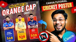 how to make cricket poster in canva Like a Pro | Viral IPL Match Poster Canva | Sports poster design screenshot 5
