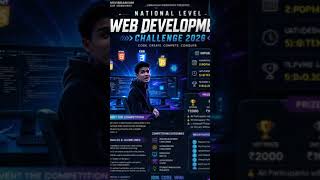 🚀 National Level Web Development Challenge 2026💰 Prize Pool:🥇 ₹20000i