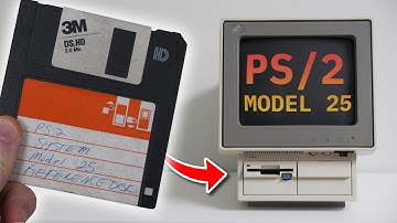 IBM PS/2 Model 25 diagnostics and starter disk walkthrough