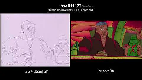 Heavy Metal [1981] - Leica Reel vs. Completed Film - Taarna Enters the Bar