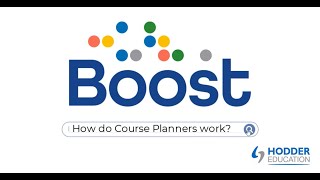 Boost Walkthrough 7: How do Boost Course Planners work?