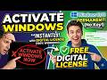 How to activate windows 10/11 with out product key with digital license | legally