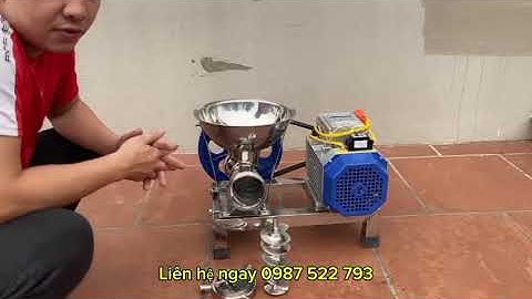 Cối inox- máy đùn thịt, đùn xương 32 inox( đã có moto) đùn chả cá , xiết mỡ, làm cám viên tốt nhất…