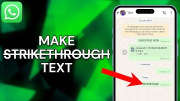 How To Make Strikethrough TEXT In WhatsApp - Full Guide