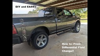 How to: Front differential fluid change - 2015 Ram 1500 Quad Cab