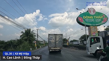 Quốc lộ 30, huyện Cao Lãnh phần 4, tỉnh Đồng Tháp, qua xã Mỹ Long và xã Mỹ Hiệp