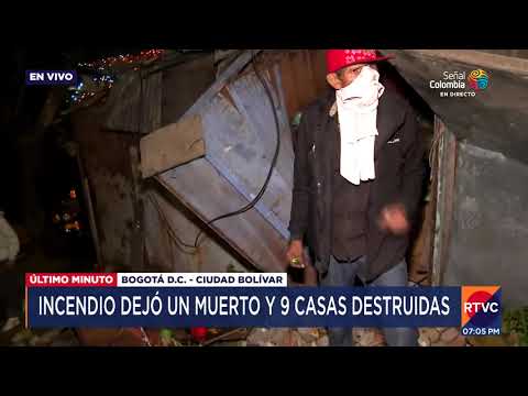 Grave incendio en Ciudad Bolívar, Bogotá | RTVC Noticias