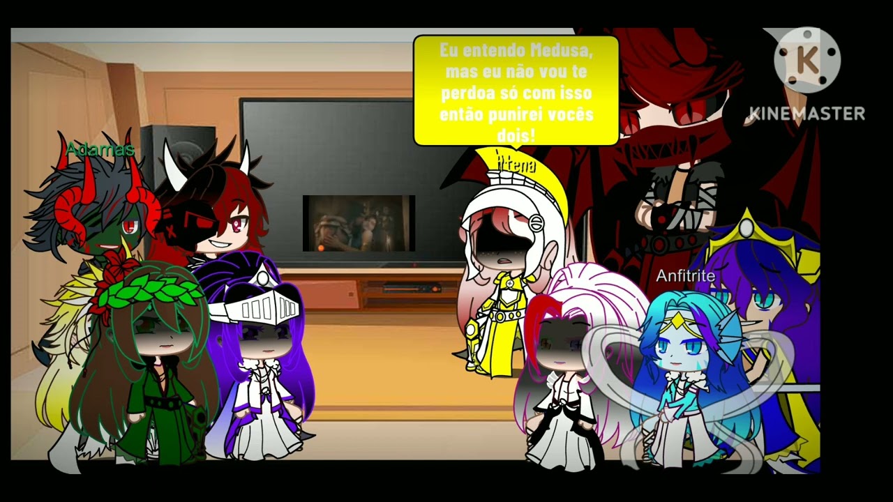Deuses reagindo a origem da medusa parte 1(my au)