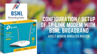 TP - Link Modem Unboxing & How To Configure BSNL broadband | BSNL Broadband Setup & Speed Test |