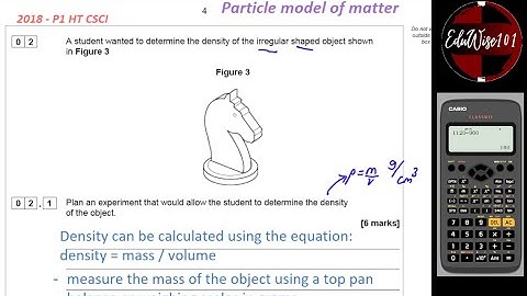 AQA GCSE (2018) Paper 1 - Q2 Combined Science Physics Higher Tier Past paper Revision Particle Model